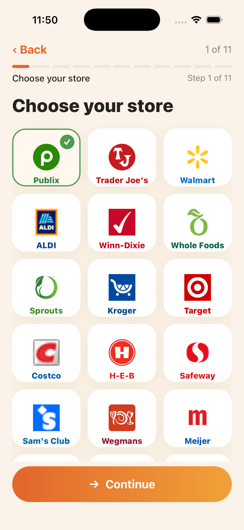 Choosing your grocery store